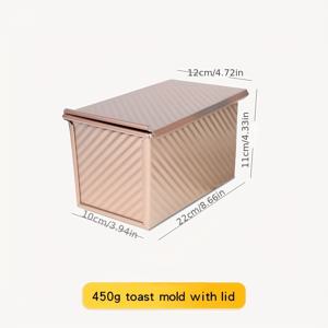 TEMU 9''x4.7'' 리브 디자인의 논스틱 빵틀 - 집에서 만든 빵, 토스트 등을 굽기에 완벽 - 튼튼한 탄소강, 부활절, 할로윈, 크리스마스, 추수감사절에 이상적, 베이킹용 빵틀