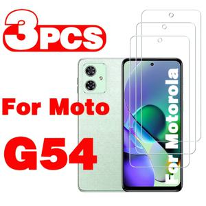 TEMU 모토로라 3-팩 모토 G54 강화 유리 스크린 프로텍터, 광택 마감, 긁힘 방지 보호 필름