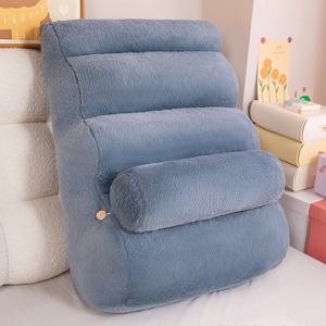 TEMU 1pc 허리 지원 베개와 허리 쿠션으로 구성된 인체공학적 백 지원 베개 - 소파 및 침대용으로 사용할 수 있는 부드러운 패딩 허리 휴식, 책 읽기 및 휴대용 사용에 적합, 다양한 색상, 직조 직물, 침실 액세서리|인체공학적 디자인|부드러운 쿠션 베개, 침대용 베개|소파패드