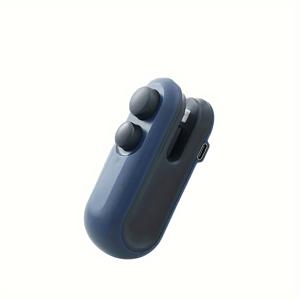 TEMU 휴대용 자석 스낵 실러 - USB 충전식, 자동 손압력 플라스틱 봉투 닫기 도구, 가정용, 16W 고출력, 150mAh 배터리, 화이트 & 블루 옵션, 간편한 보관을 위한 컴팩트 디자인, 홈 가제트 | 모던한 외관 | 충전식 실러, 미니 봉투 실러