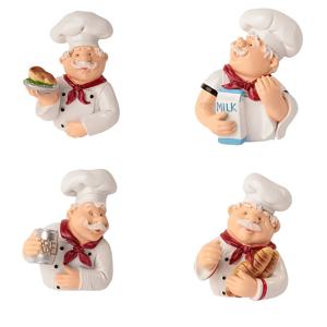 TEMU 4pcs 카툰 셰프 디자인 플라스틱 벽걸이 케이블 정리 후크 - 녹방 방지, 다기능 가정용 전선 관리 클립, 주방 및 욕실용 주방 정리 | 재미있는 디자인 | 내구성 있는 플라스틱, 케이블 관리 정리, 벽걸이 정리, 후크