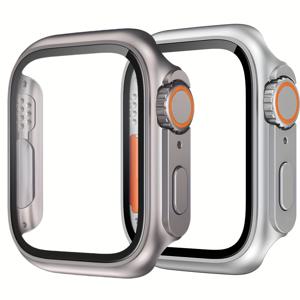 TEMU Apple Watch 시리즈 10/9/8/7/6/5/4/SEPC용 울트라 스타일 케이스 2개 세트 보호 커버 + 내장 강화 유리 화면 프로텍터 | 전체 범위 보호 경량 및 스크래치 방지 | 40/41/42mm(시리즈 10) 및 44/45/46mm 모델과 호환 가능