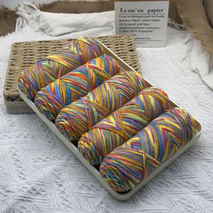 TEMU 팩 5개, 각 100g 염색 아크릴 실 500g - 부드럽고 편안하며 내구성 있는 DIY 뜨개질 및 크로셰 프로젝트용, 스카프, 모자, 장갑 제작에 적합