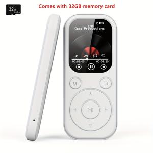 TEMU GYIOEUPT의 신형 MP3 헤드폰, 비디오 및 오디오 MP4, MP3 음악 플레이어, e-book 미니 휴대용, USB, 홈 & 오피스 녹음기