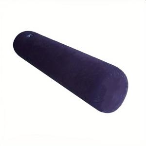 TEMU 1pc 긴 원형 요추 등받이 베개, 녹색 액센트가 있는 블랙 폴리에스테르 바디 베개 - 독서, 휴식, 가정에서 필수적인 보관에 이상적입니다. 독서 베개 | 현대 가정 장식 | 니트 직물 커버, 요추 지원 베개