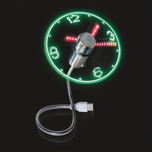TEMU 1개 USB 시계 팬, 실시간 디스플레이 기능 및 LED 플래시 워드 시간 표시 가능, 데스크탑 컴퓨터 및 노트북용, 생일 선물, 휴가 선물, 걸이형 소형 선풍기