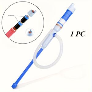 TEMU 1pc 3-in-1 전기 연료 전송 펌프 - 휴대용 ABS 시프론 펌프 - 가솔린, 디젤, 물 및 더 많은 용도로 적합 - 야외 사용, 캠핑 및 하이킹, 캠핑 장비|다기능 펌프|내구성 있는 구조