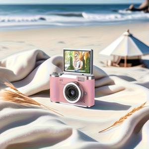 TEMU 4K 울트라 HD 픽셀 레트로 디지털 카메라, USB 충전, 핑크/블랙/화이트, 싱글 렌즈, 플립 스크린, ABS 소재, 마카론 디자인, CCD 트렌디 카메라, 충전식 리튬 배터리-폴리머, 학생 사진 촬영 애호가, 졸업 사진, 파티, 휴일, 결혼식, 행복의 모든 순간을 녹화하는 카메라로 만들기