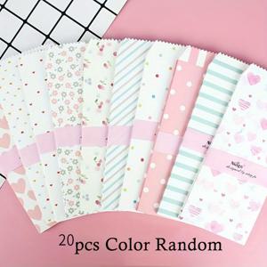 TEMU 20/40팩 (수량 선택) - 우아한 파스텔 & 중성색 봉투, 꽃무늬, 하트, 줄무늬 - 무광 마감, 자동 밀봉 - 어버이날, 아버지의 날, 발렌타인데이, 크리스마스, 추수감사절, 생일, 결혼식용 - 스테이션러리 초대장 및 선물 포장용