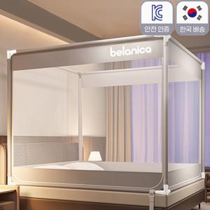 TEMU [국내 당일배송] 개웃기냥 모기장 KC인증 완료 임산부,영아 안전 사용 침대 텐트형 3방향 문