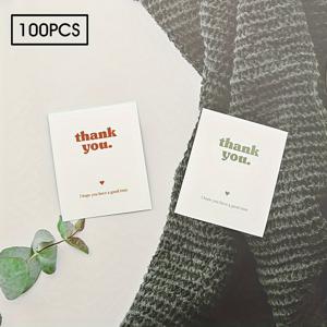 TEMU 40개, 100개, 또는 300개의 팩으로 THANK YOU 접착 라벨, 다용도 선물 포장 장식 라벨, 상자 밀봉 라벨, 상업용 제품 포장 라벨, 선물 상자 장식 가방 포장 라벨, 생일과 결혼 파티 장식에 완벽합니다.