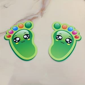 TEMU 30개 세트의 발자국 모양 바닥 스티커, 실내 방향성 접착 경로 스티커, 복색 종이 발자국 라벨로 복도 및 행사 안내