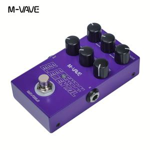 TEMU M-VAVE 기타 ELEMENTAL 딜레이 이펙트 페달 TIME/9 딜레이 이펙트 타입/피드백/믹스//모드 노브 DC 9V 6.35mm 입력/출력 전기 기타 ELEMENTAL 딜레이 이펙터, TAP 및 HOLD 모드 포함