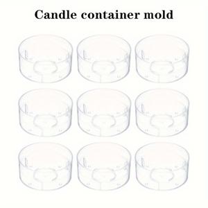 TEMU 50개 투명 플라스틱 차 왁스 컵 - DIY 캔들 만들기용 난연 캔들 컨테이너, 향기로운 티 라이트 & 공예 용품, 플라스틱 차 왁스 쉘, 캔들 몰드