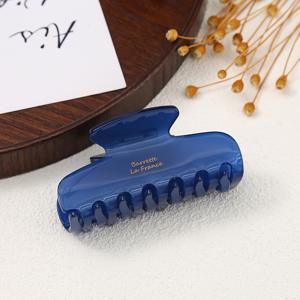 TEMU 1개, 헤어 그랩 클립, 여성용 심플 헤어 클립, 머리 뒤쪽 헤어 그랩, 성격 클립, 고급 상어 클립, 대형 헤어 그랩 클립