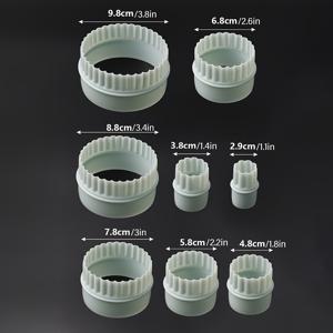 TEMU 8pcs 이중면 꽃 쿠키 커팅기 세트, 크리스마스, 부활절, 세인트 패트릭의 날, 데이, 라마단 베이킹 도구, DIY 폰당 베이킹 액세서리, 가정용