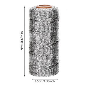 TEMU 1mm x 109 야드 골든 실크 공예용 끈 - DIY 크리스마스 장식, 선물 포장 및 파티 용품을 위한 수제 로프