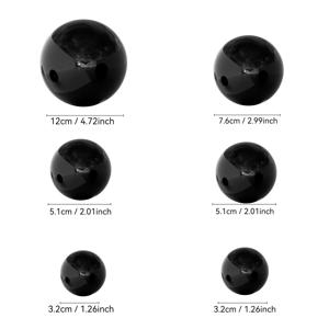 TEMU 6pcs 스테인레스 스틸 가제링 볼 세트 - 1.26