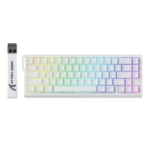 TEMU ATTACK SHARK X68 HE 래피드 트리거 기계식 게이밍 키보드 60% 유선 TKL 조절 가능한 액티베이션, 홀 효과 자기 스위치, 8KHz 폴링 레이트, RGB 백라이트, PC Mac Esport 게이머용 탑 마운트|키보드|독거미키보드