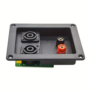 TEMU 1pc 고신뢰성 2방향 오디오 크로스오버, 와이어 연결 상자 포함, 1/4