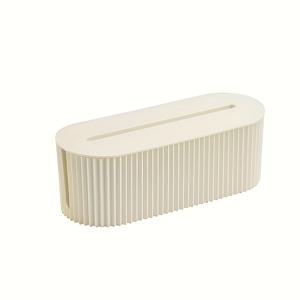 TEMU 1pc 다기능 케이블 관리 상자 - 주입 몰딩된 내구성 있는 플라스틱, 텍스처 디자인, 스택 가능한 데스크탑 정리함, 전원 코드, 충전기 및 사무실 액세서리에 적합 - 케이블을 숨기고 작업 공간을 정리합니다. 1-3pcs.