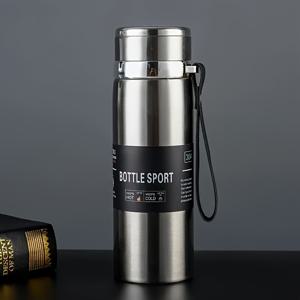 TEMU 1리터 (33.81oz) 대용량 보온병 - 내구성 강한 진공 단열 물병, 핸들 포함, 누수 방지 열전달 컵, 캠핑/여행/사무실/헬스장용, 레드/브라운/블랙 색상, 야외 활동가에게 이상적인 선물, 스타일리시 음료 용기, 튼튼한 템퍼러|트래블보틀