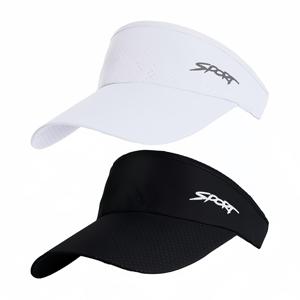 TEMU 2pcs 남녀공용 조절 가능한 태양 비저 캡 - 경량 통기성 야구 모자, 골프, 테니스, 해변, 여행 및 사이클링을 위한 넓은 브림 - 흰색 및 검은색 옵션, 야외 스포츠 모자 | 조절 가능한 핏 모자 | 경량 모자