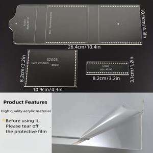 TEMU 3개 실용 아크릴 카드 지갑 동전 지갑 만들기 도구 DIY 수공예 가죽 도구 템플릿 Outil Pour Le Cuir 짧은 지갑 가죽 공예 몰드 크리스마스 선물 친구 연인 부모님 DIY 지갑 만들기
