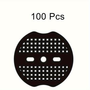 TEMU PUKAMAM 헤비듀티 플라스틱 정원 스테이플 /100개 - 가시성 있는 흰색 아이릿 블랙, 텐트, 잔디, 지면 커버용 안전한 랜드스케이프 패브릭 및 잡초 방지 홀더 - 야외 사용, 천공 디자인 | 내구성 있는 구조