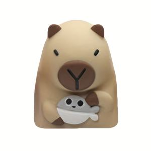 TEMU 1pc 귀여운 만화 카피바라 에폭시 수지 키캡, 기계식 키보드용, 내구성 있는 플라스틱, 원래 높이, 패션 게임 사무실 액세서리|키캡|키캡
