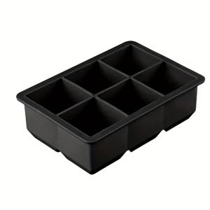 TEMU 1개 6칸 대형 실리콘 아이스 큐브 몰드, 분리 가능한 뚜껑이 있는 아이스 트레이, 재사용 가능한 얼음 몰드, 음료를 차갑게 유지하기 위한, 주방 도구, 아파트 필수품, 크리스마스 파티 용품