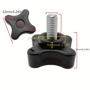 TEMU 목공 지그 및 고정 장치용 T 트랙 볼트 노브 키트 5개 세트, M6x40