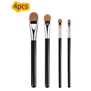 TEMU 4pcs 초박형 바탕화장 보충제 메이크업 브러시 아이 섀도우 프리머 애플리케이터 브러시 블렌딩, 보충제, 메이크업 도구를 위한 크림, 액체 섀도우 및 아이 메이크업 도구