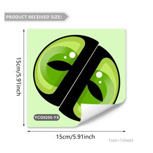 TEMU 야광 눈 화장실 스티커 - 15x15cm 장식용 욕실 및 침실 데코, 자체 접착 PVC, 녹색 빛나는 눈 디자인, 어린이 방이나 테마 공간을 위한 환상적인 변기 커버, 화장실 스티커 데칼