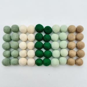 TEMU 50개 세이지 그린 펠트 볼 - 부드러운 천 공, 올리브 그린 & 베이지 컬러 - 웨딩, 브라이덜 샤워, 생일 파티 장식, 플로럴 가랜드, 센터피스용 다목적 DIY 공예 소품