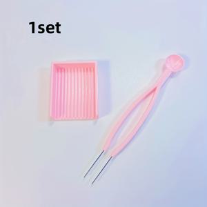 TEMU 1개/2개 미니 파스 베드 도구 2.6mm 파스 베드 펜 + 트레이 DIY 도구, 생일 선물에 적합한 파스 & 퍼러 베드 크래프트 키트, DIY 3D 퍼즐 크래프트, 수제품 선물, 용융된 베드 아트