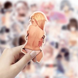 TEMU 50개 재미있는 애니메이션 웨이후 스티커 팩 - 성인용 물병, 노트북, 스케이트보드, 폰 데칼 스티커 세트