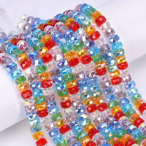 TEMU EFREY 6x7mm 혼합 컬러 면 처리된 라운드 비즈 - 하트 & 티어드롭 모양, 반짝이는 인공 DIY 주얼리 만들기용, 샤워 브레이슬릿, 신발 & 가방 장식 (부활절/ 데이 공예), 스페이서 비즈, 패션 디자인, 내구성 있는 비즈 재질, 광택 마감
