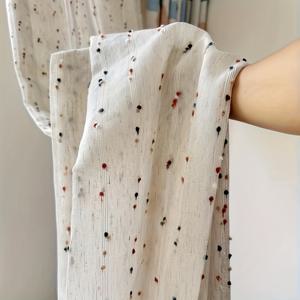 TEMU 2pcs 캔디 빈 설탕 커튼 - '방과 침실용 투명한 드레스, 부드러운 파스텔 색상, 막대 포켓 디자인, 반투명, 올 시즌 사용, 방 장식 | 재미있는 패턴 커튼 | 반투명한 직물, 거실용 커튼