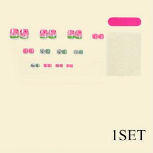 TEMU 1세트 수박 네일 스티커, 여름 해변 휴가용 아름다운 발톱 디자인, 생일 파티를 위한 생각 깊은 선물