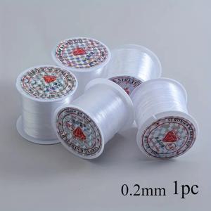 TEMU 초미세 투명 나일론 실 - DIY 주얼리 만들기, 팔찌, 목걸이, 반지용 비탄성 매끄러운 질감 섬유 | 수제 액세서리 공예 재료, 주얼리 제작 커넥터, 반짝이는 마감, 정밀 공예 소재