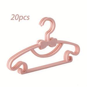 TEMU 나비 디자인과 이중 후크 기능, 미끄럼 방지, 무봉제 옷걸이 20-80개 세트 플라스틱 의류 정리대