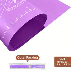TEMU 1개 미끄럼방지 재사용 가능한 베이킹 매트, 식품용 EVA 반죽 패드 - 빵, 쿠키, 페이스트리, 주방 도구 및 요리 액세서리, 홈 키친 필수품
