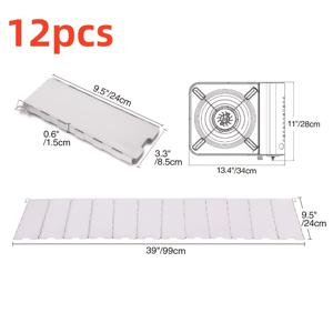 TEMU 8개/10개/12개 접이식 알루미늄 야외 스토브 방풍 방지, 바베큐, 캠핑, 하이킹, 피크닉, 바베큐 사용에 필수적, 알루미늄 소재 방지기, 야외 활동에 필수적