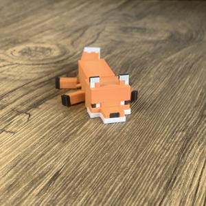 TEMU 1pc 픽셀 여우 키체인 - 현실적인 오렌지 & 화이트 아티쿨레이티드 여우 찬스, 게임러 및 수집가용 내구성 있는 플라스틱 키링, 키, 배낭 및 지갑 장식에 완벽, 수집가용 액세서리 | 재미있는 디자인 | 내구성 있는 플라스틱, 귀여운 키체인 액세서리|키링부자재
