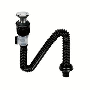 TEMU 1pc 탈취제 욕실 싱크 배수 키트, 확장 가능한 P-트랩 - 1.25