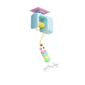 TEMU 1팩 MIAOQUANJI 자동 스윙 도어 장난감 USB/폴리머 리튬 배터리 포함 - 실내외 놀이용 인터랙티브 고양이 공, 문 & 창문 엔터테인먼트 - 내구성 있는 플라스틱 소재 - 모든 품종 및 고양이에 적합 - 바쁜 반려인을 위한 고양이 장난감, 실내 애완동물 오락, 재미있는 디자인, 쉬운 설치