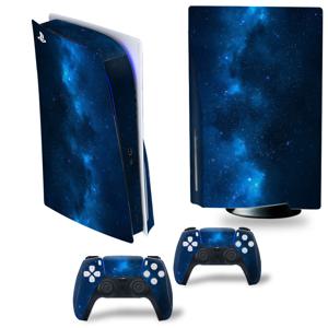 TEMU 5 디지털 버전을 위한 별이 가득한 하늘 스킨 비닐 스티커 디칼 커버, PS5 콘솔 및 컨트롤러