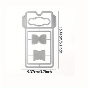 TEMU 도서관 포켓 컷팅 다이 DIY 스크랩북 앨범 카드 만들기 장식 종이 공예 금속 다이 컷 이드 알-아드하 무바라크