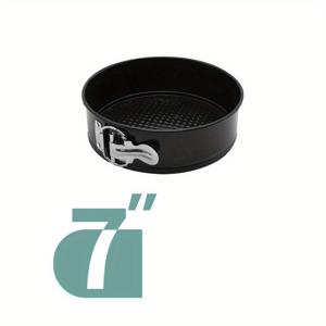 TEMU 1pc 비착성 스프링폼 라운드 케이크 팬, 분리 가능한 바닥 - 4인치, 7인치, 9인치, 10인치 크기, 스테인레스 스틸 잠금 장치, 베이킹, 치즈 케이크 등에 적합, 주방 사용에 이상적, 베이킹 필수품 | 라운드 케이크 팬 | 내구성 있는 케이크 팬, 케이크 팬